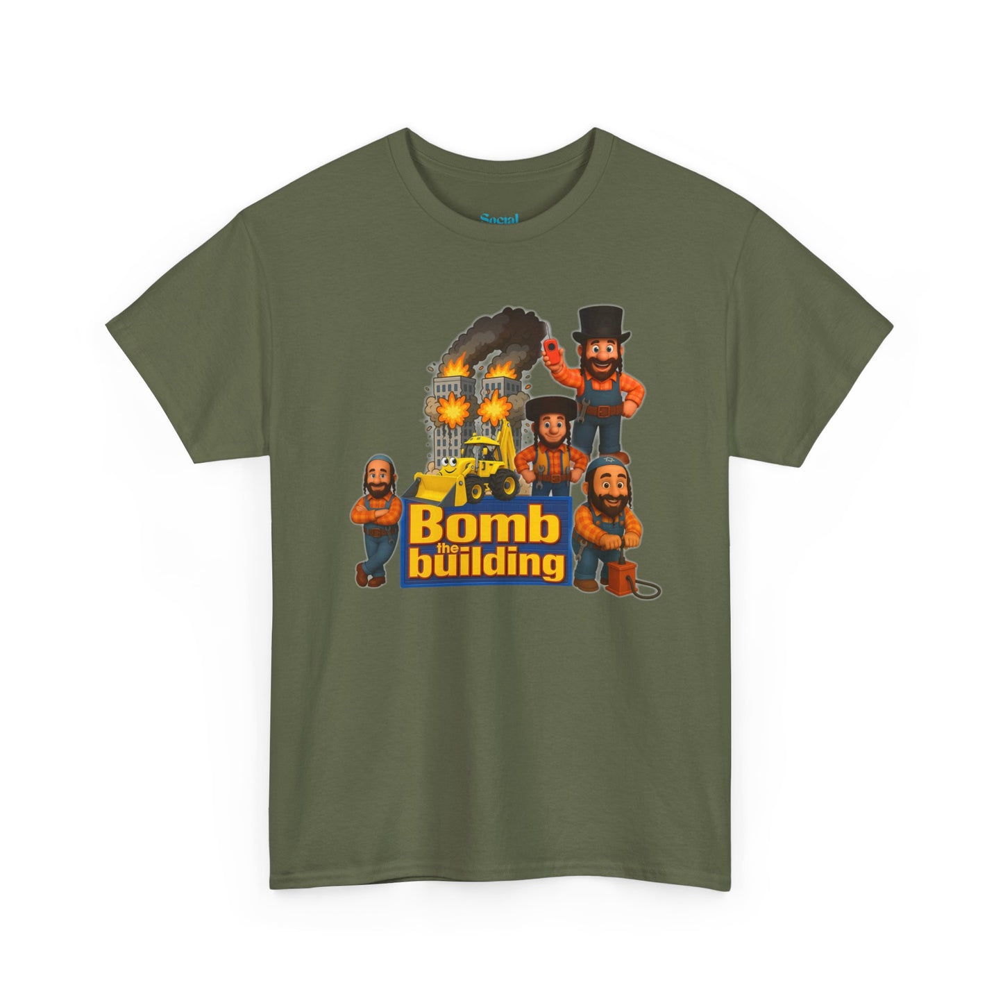 Bomb the building Jew Tee