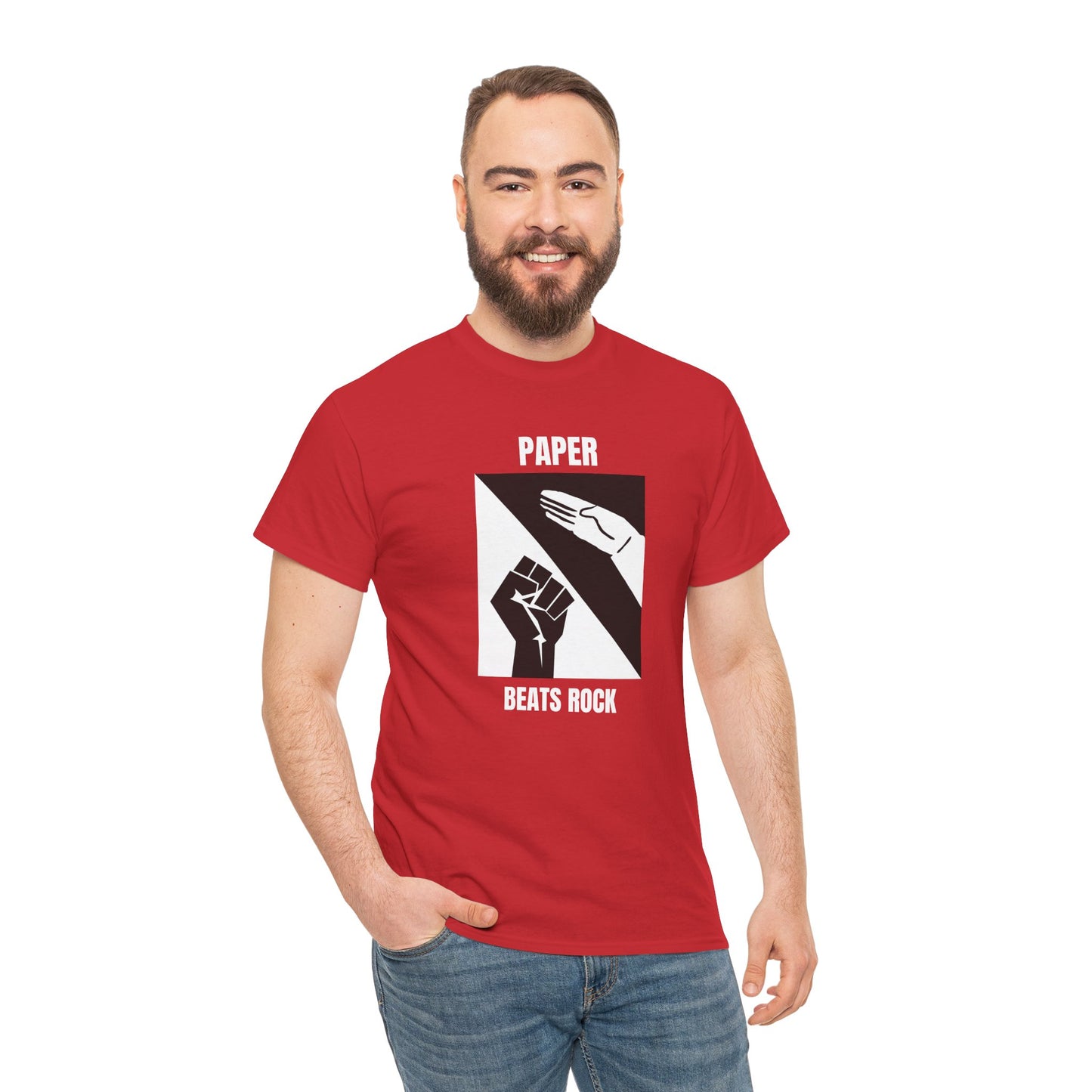 PAPER BEATS ROCK - Tee
