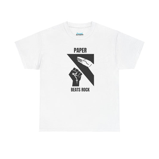 PAPER BEATS ROCK - Tee