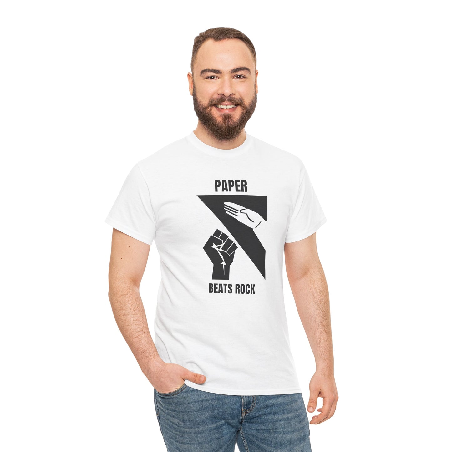 PAPER BEATS ROCK - Tee