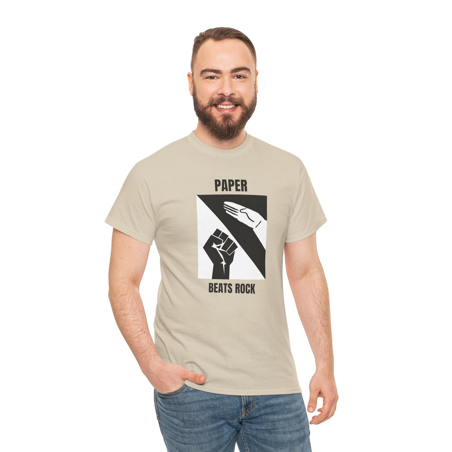 PAPER BEATS ROCK - Tee